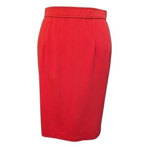 Size XS Styled by Joe Zee Red Knit Pencil Skirt Soft Straight 23"L